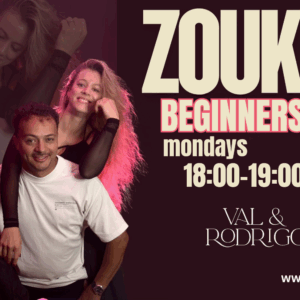 Brazilian Zouk Classes beginners oslo Rodrigo & Val Danza
