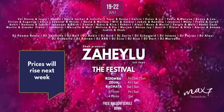 Zaheylu festival Bonn banner Kizomba