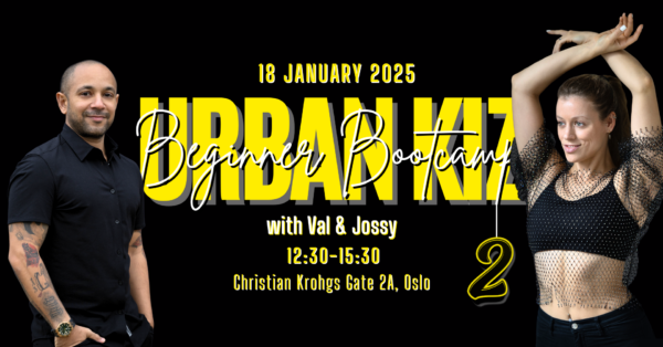 Urban Kiz beginner bootcamp 2 january 2025 Oslo with Val Danza & Jossy .png