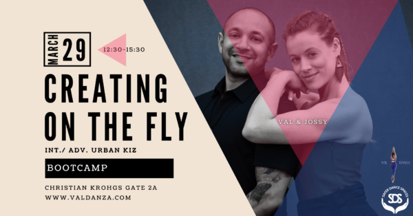 Creating on the fly Urban Kiz bootcamp with Val Danza & Jossy, Oslo Norway